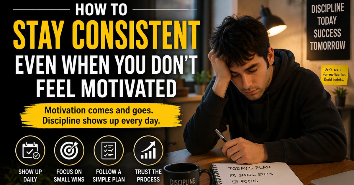 person feeling unmotivated tired