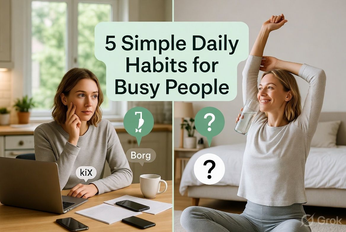 5 simple daily habits for busy people