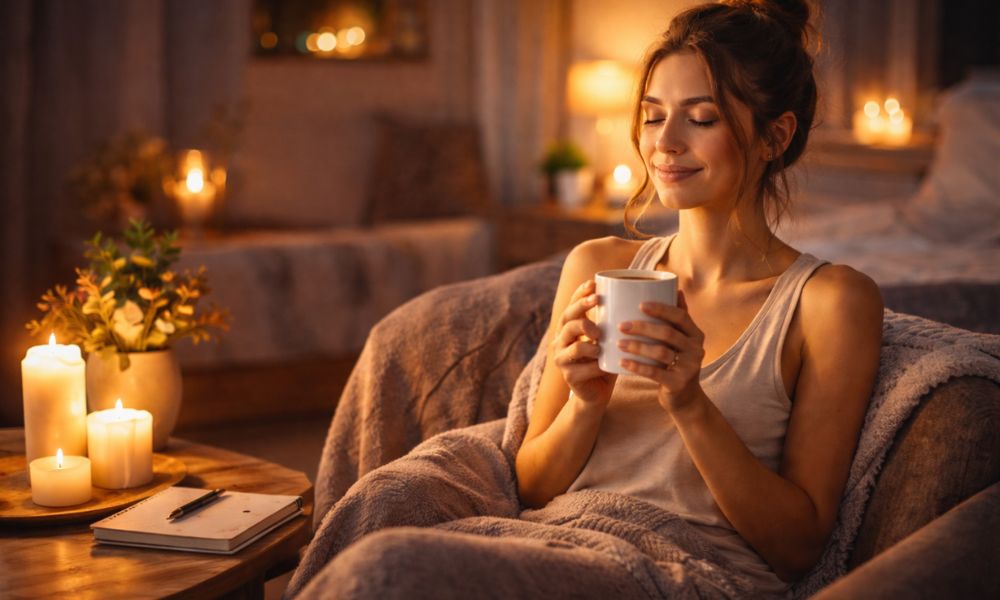 calm relaxing evening lifestyle