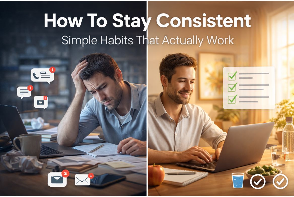 how to stay consistent daily habits