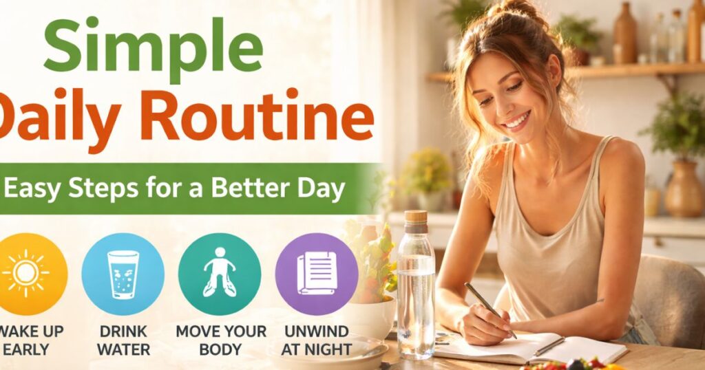 simple daily routine lifestyle