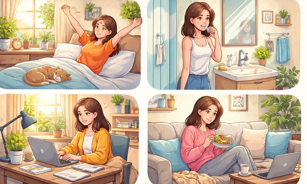 simple daily routine lifestyle