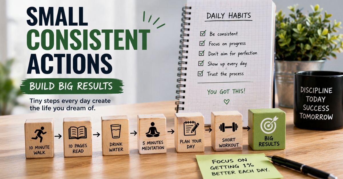 small consistent actions habit building